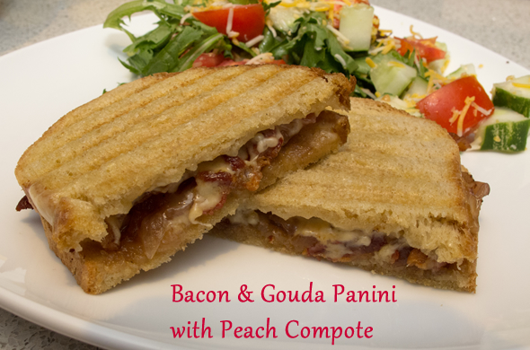 The Three Bite Rule - Bacon & Peach Compote Panini