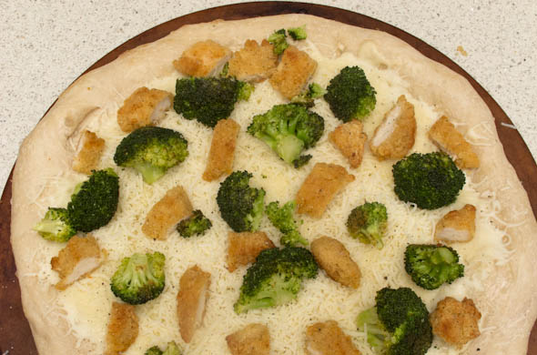 The Three Bite Rule - Chicken Broccoli Alfredo Pizza