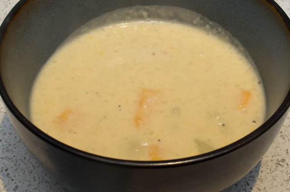 The Three Bite Rule - Potato Soup with Loaded Toppings