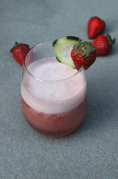 The Three Bite Rule - Strawberry Cucumber Cocktail