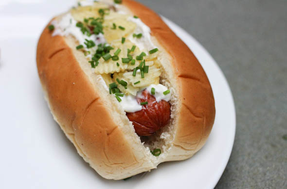 The Three Bite Rule - French Onion Hot Dogs