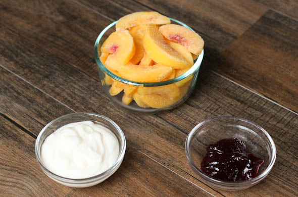 The Three Bite Rule - Peach Raspberry Smoothie