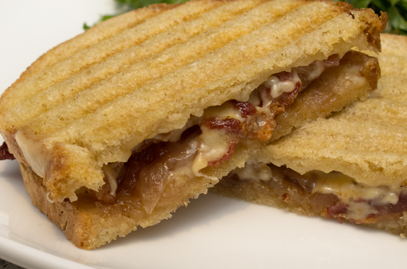 The Three Bite Rule - Bacon & Peach Compote Panini