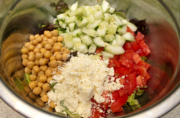 The Three Bite Rule - Chopped Greek Salad