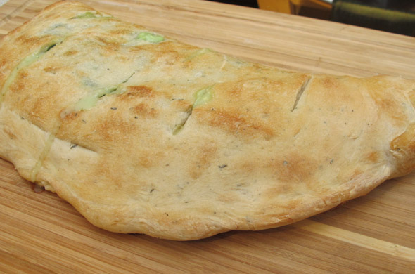 The Three Bite Rule - Meatball and Creamy Spinach Calzone