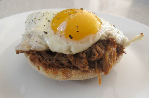 The Three Bite Rule - Pulled Pork Eggs Benedict