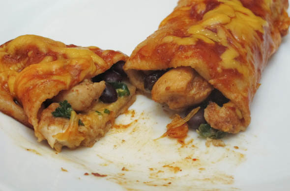 Chicken & Kale Enchiladas - The Three Bite Rule