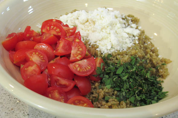 The Three Bite Rule - Greek Grain Salad