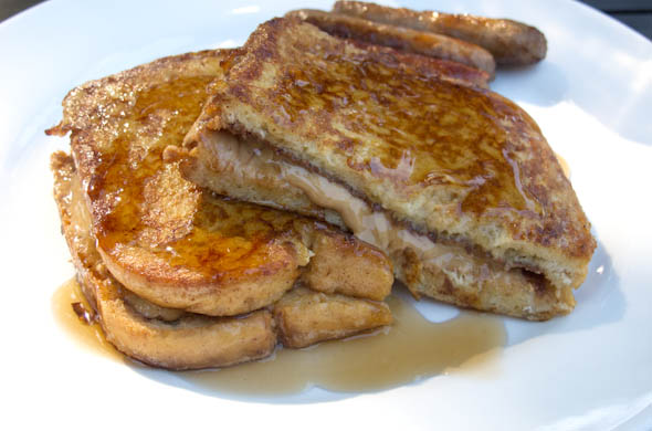 The Three Bite Rule - PB Nutella French Toast