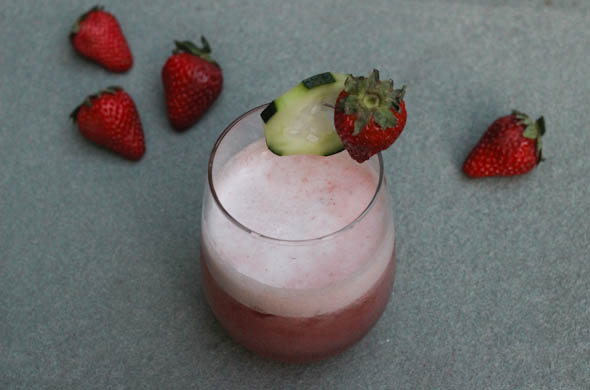 The Three Bite Rule - Strawberry Cucumber Cocktail