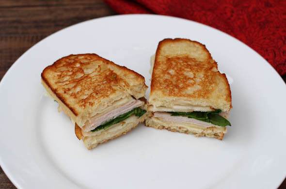The Three Bite Rule - Turkey & Pear Grilled Cheese