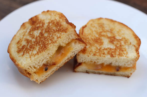 The Three Bite Rule - Pancetta & Truffle Butter Grilled Cheese
