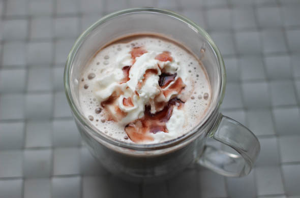The Three Bite Rule - Hot Chocolate w/ Raspberry & White Chocolate