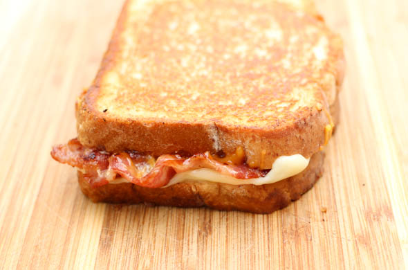 The Three Bite Rule - Maple Bacon Grilled Cheese