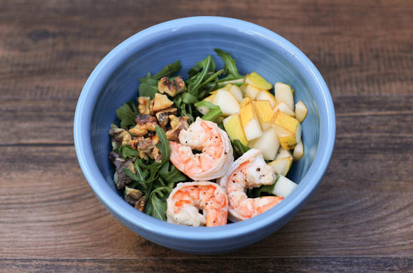 The Three Bite Rule - Winter Salad with Arugula & Shrimp