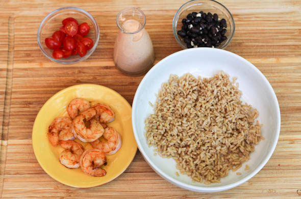 The Three Bite Rule - Chipotle Shrimp Rice Bowl