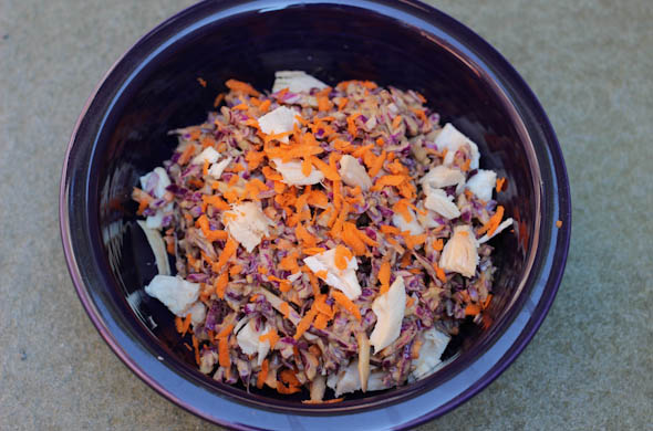 The Three Bite Rule - Cabbage Slaw with Peanut Sauce