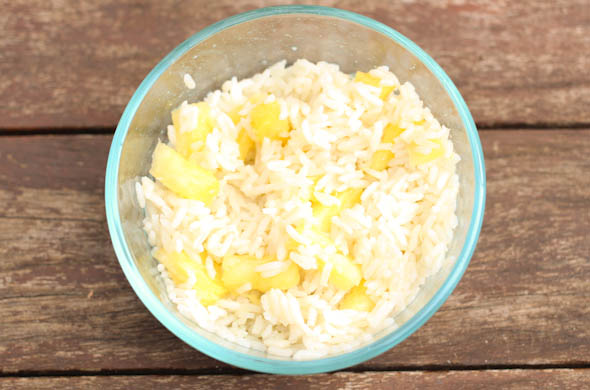 The Three Bite Rule - Pineapple Coconut Rice Bowls