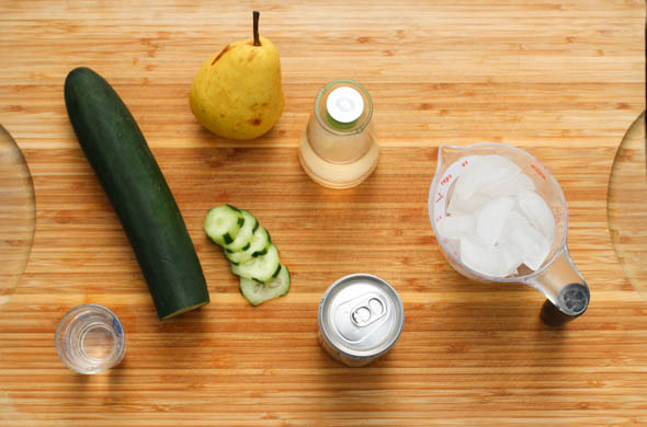 The Three Bite Rule - Pear & Cucumber Cocktail