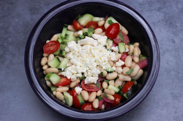 The Three Bite Rule - Greek Bean Salad