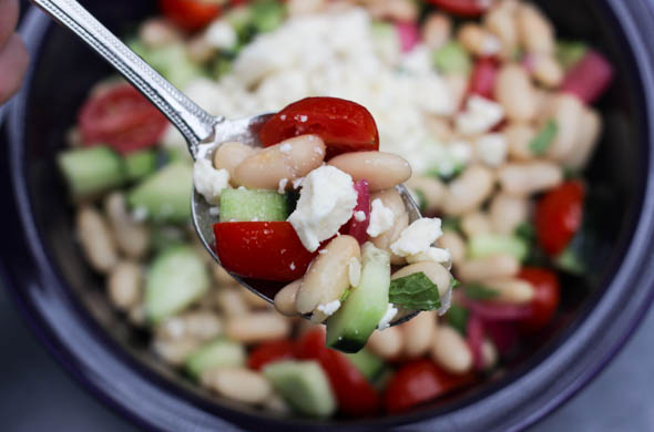 The Three Bite Rule - Greek Bean Salad